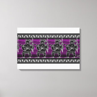 Griekse zwarte beeldgarde canvas afdruk