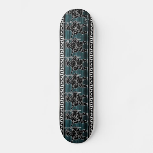 Griekse zwarte beeldgarde skateboard (Voorkant)