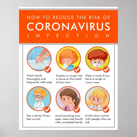 Griepseizoen Coronavirus Epidemische preventie Poster (Voorkant)