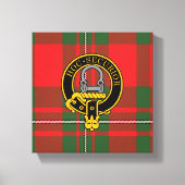Grierson Scottish Crest en Tartan Canvas print (Voorkant)