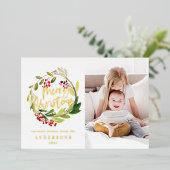 griesse 1 foto voor kerst folie feestdagenkaart (Staand Voorkant)