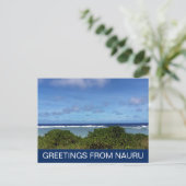 grietjes op het eiland nauru briefkaart (Staand voorkant)