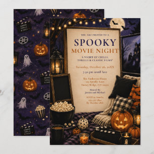 Griezeldiner Halloween Filmavond Kaart