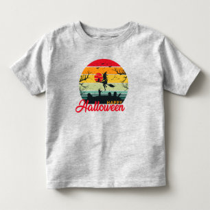 Griezeldokter Heks Vliegende Bezem Gelukkig Hallow Kinder Shirts