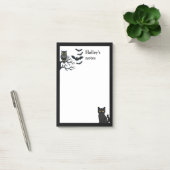 Griezelen uil, vleermuizen en zwarte kat post-it® notes (Kantoor)
