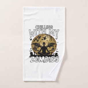 Griezelende zombies Halloween Gevleugelde demon ma Handdoek