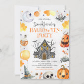 Griezelhuis Halloween-feest Kaart (Voorkant)