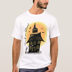 Griezelhuis Halloween Verjaardag Kostuum Feestje T-shirt