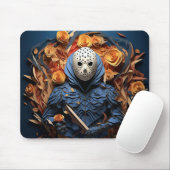 Griezelig 3D Man in Mask Muismat (Met muis)