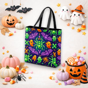 Griezelig ballon dier Halloween trick-or-treat Draagtas