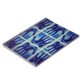 griezelig blauw notitieboek (Linkerzijde)