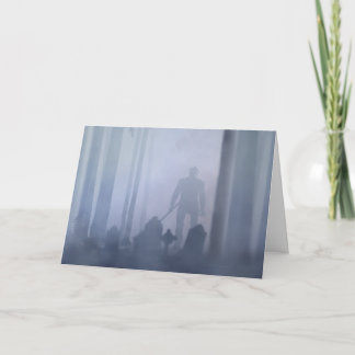 Griezelig Bos op Halloween Kaart