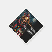 griezelig carnaval clown halloween feest servet (Hoek)