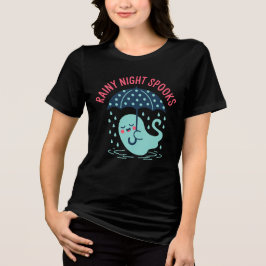 Griezelig Cute Ghost Halloween T-shirt voor Regena