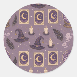 Griezelig Cute Kristallen Bollen Ronde Sticker