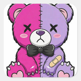 Griezelig Cute Pastel Goth Beer Sticker