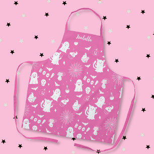 Griezelig Cute Roze Persoonlijke Halloween Schort
