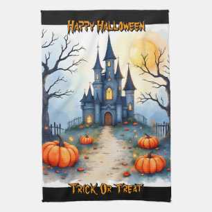 Griezelig Cute Trendy Halloween Collectie Theedoek