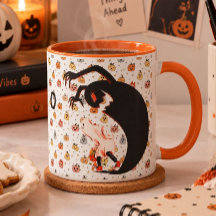 Griezelig Cute Zwarte Schaduw Geest Mok | Hallowee