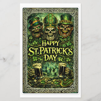 Griezelig en donker St.Patrick's Day ontwerp Flyer