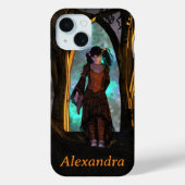 Griezelig en Schattige Halloween Meisje Case-Mate iPhone Case (Achterkant)