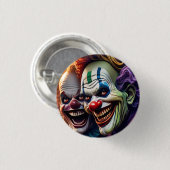 griezelig eng clowns horror collectible ronde button 3,2 cm (Voorkant /achterkant)