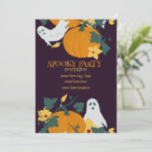 Griezelig feest kaart (Staand voorkant)