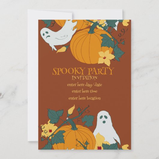 Griezelig feest kaart (Voorkant)