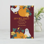 Griezelig feest kaart (Staand voorkant)