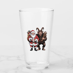 Griezelig Fun Horreur Kerstman Krampus Kerstmis Glas