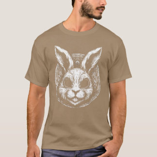 Griezelig Goth Konijn Horror Konijn Weirdcore Koni T-shirt
