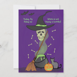 Griezelig grappige schedel kat pompoen Halloween k Feestdagenkaart