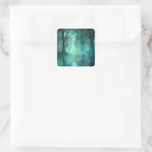 griezelig groen moeras vierkante sticker (Tas)