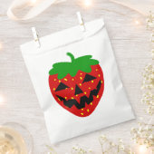 Griezelig Halloween Jack O'Lantern Aardbei Bedankzakje (Geknipt)