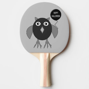 Griezelig Halloween Party Uil Ping Pong Paddle Tafeltennisbatje