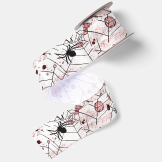 Griezelig Halloween Spinnenweb Lint