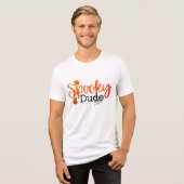 griezelig | Halloween Tri-Blend Shirt (Voorkant volledig)