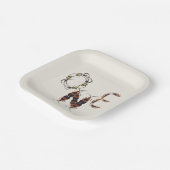 Griezelig insect Bug Eerste Verjaardag Papieren Bordje (Gebogen)