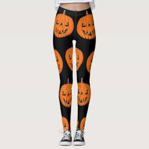 Griezelig Jack-o'-Lantern Halloween-ontwerp Leggings