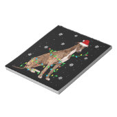 griezelig kerstfeest licht schattig notitieblok (Gedraaid)