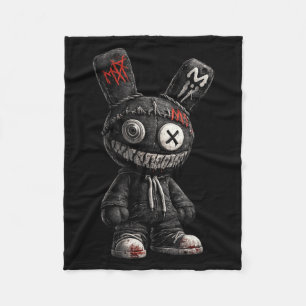 Griezelig Konijn Horror Goth Grunge Emo Donkere Es Fleece Deken