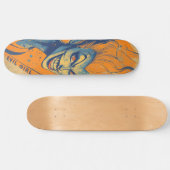 Griezelig Kwaadaardig Meisje Skateboard (Horizontaal)