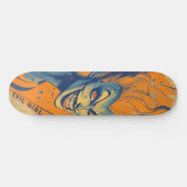 Griezelig Kwaadaardig Meisje Skateboard (Horizontaal)