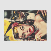  griezelig meisje tissuepapier (Voorkant)