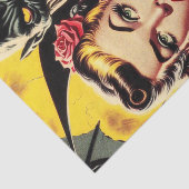  griezelig meisje tissuepapier (Detail)