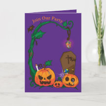 Griezelig Mooie Pompoenlantaarn Halloween Uitnodig