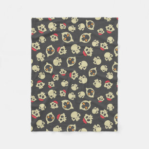 Griezelig Naadloos Patroon D (Stijl: 2) Fleece Deken
