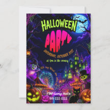 Griezelig Neon Halloween Feest
