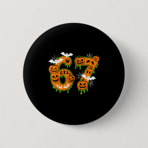 Griezelig nummer 67 in Halloween voor iedereen  Ronde Button 5,7 Cm