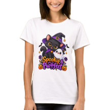 Griezelig & Purrfect – Halloween Kat T-Shirt